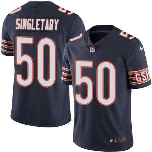 Nike Chicago Bears #50 Mike Singletary Navy Blue Team Color NFL Vapor Untouchable Limited Jersey,We sell and wholesale Nike Chicago Bears #50 Mike Singletary Navy Blue Team Color NFL Vapor Untouchable Limited Jersey on line form chian!